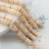 Cuentas Espaciadoras de Concha de Agua Dulce Color Natural 11.5-12 mm Discos Redondos Irregulares Biselados Espaciadores Accesorios para Collares Pendientes Hechos a Mano DIY