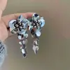 Industria Pesada Sentido Avanzado Lentejuelas Personalidad Exagerado Nicho Diseño Borla Cuadrado Redondo Cara Pendientes Fiesta Celebridad Pendientes de Lujo Ligero