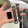 Correa Compatible con Huawei Band 11 Pro, Band 8/9/10 NFC, Pulsera de mujer en forma de cruz con doble remache de napa
