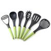 Utensilios de cocina de silicona y nailon antiadherentes, pala especial, cuchara para sopa, colador, cuchara para espaguetis, utensilios de cocina de estándar americano resistentes a altas temperaturas.
