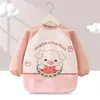 Mono de bebé de otoño e invierno para niños, antisuciedad y antidesgaste, mono de terciopelo de cristal para niños, impermeable, babero para comer para bebés