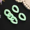 Hebilla de Cadena Acrílica Color Caramelo 14*19mm Accesorios para Joyería Hecha a Mano DIY Cadena Cruzada Colorida Hueso de Pescado