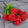 Flor de hortensia artificial de 7 cabezas flor de seda flor de plástico flor para exterior macizo de flores maceta surco para flores decoración exterior centro comercial flor decorativa