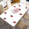 Tapete de mesa de vidro macio em PVC à prova d'água à prova de óleo toalha de mesa descartável tapete retangular para mesa de trabalho toalha de mesa isolante resistente a manchas tapete para mesa de centro