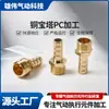 Conector de Espigão em Latão Série Pc Conector com Rosca Externa, Conector de Espigão para Tubo Pneumático com Rosca Externa, Conector de Espigão com Rosca G