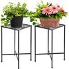 Montagem de Suporte de Flores de Ferro Forjado Suporte de Flores Multicamadas do Chão ao Teto Varanda Decorativa Suporte de Flores Prateleira de Armazenamento Rosa Verde Suporte de Vaso de Flores de Ferro Forjado