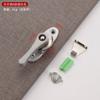Aleación de aluminio cerradura de media luna bidireccional gancho de ventana universal cerradura gancho de bloqueo de acero inoxidable seguridad antirrobo accesorios para ventana de corredera y abatible