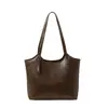2026 Bolso de Mano Nuevo Retro de Cuero Encerado al Aceite para Mujer de Gran Capacidad para Viajes Diarios Bolso de Hombro Único Versátil Bolso de Mano de Alta Gama