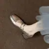 Zapatos Mary Jane plateados de tacón medio bajo estilo francés para mujer, nuevos zapatos versátiles estilo hada para primavera-verano 2026 para combinar con vestidos