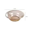 Bandeja de Frutas Transparente Altamente Atractiva para Mesa de Café en Casa, Bandeja de Snacks y Dulces para Sala de Estar, Bandeja de Almacenamiento Multifuncional al por Mayor