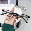 Nuevos Lentes Cuadrados Grises de Montura Estrecha Literarios Planos para Hombre y Mujer Oficina Se Pueden Equipar con Armazones para Lentes de Alta Miopía