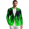 Comercio Exterior Transfronterizo Chaqueta de Traje para Hombre Casual de Negocios Traje Ajustado Manga Larga Chaqueta de un Solo Botón Abrigo Fiesta Boda