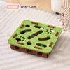 Brinquedo para Gato Auto-Entretenimento Gadget para Alívio do Tédio para Gatinhos e Gatos, Labirinto Educacional, Caixa de Feltro Perfurada, Bolinha com Sino para Provocar Gato