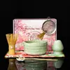 Set de Matcha Japonés de 7 Piezas Tazón de Matcha Transfronterizo con Pico Caja de Regalo de Crisantemo Set de Té Batidor de Té Amazon
