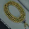 Pulsera de cuentas de sándalo verde argentino para oración, 108 cuentas, sándalo viejo, se hunde en el agua, cuentas de oración unisex, pequeño adorno.