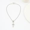 NZ2902 Collar de Cruz Dulce y Cool Transfronterizo para Mujer Diseño Nicho de Lujo Ligero Collar de Alta Gama Cadena para Clavícula Accesorios para el Verano