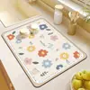Alfombrilla Moderna Minimalista para Desagüe de Cocina, Manteles Individuales Aislantes Antiescaldado para Encimeras de Barra, Alfombrilla Absorbente para Máquina de Café, Alfombrilla para Secar Platos