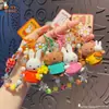 Baimao Original Miffy Coelho Boneca Chaveiro Pingente Feminino Criativo DIY Miçangas Casal Chaveiro Mochila Pingente