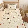 Lençóis para berço feitos de algodão puro, colchas de algodão para bebês e crianças pequenas, colchas de algodão patchwork para beliches e tapetes de creche