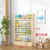 Estantería para Libros de Estudiante de Madera Maciza, Revistero y Estantería Multicapa Detrás de la Puerta, Estantería de Almacenamiento para Niños de Pie para Escuelas y Guarderías