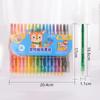 Crayon giratório de mão lavável Youke não suja para crianças grafite 12/24 cores 36 cores crayon pincel caixa plástica