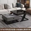 Mesa de centro de lujo ligero para sala de estar, uso doméstico, vidrio y losa de roca, mesa de moda, minimalista moderno, apartamento pequeño, mesa de centro cuadrada nueva