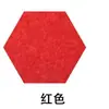 Tablero de fieltro, tablero de mensajes, pegatina de pared hexagonal de fieltro colorido para fondo de jardín de infantes, alfombrilla hexagonal insonorizada, pegatina de pared de rompecabezas
