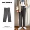 Pantalones de Hilo de Seda para Hombre Verano 2026 Nuevos de Pierna Ancha Rectos Sueltos Casuales Largos Pantalones de Traje de Verano con Caída