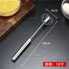 Batidor de huevos rotatorio semiautomático, batidor de huevos y crema de acero inoxidable de mano, herramienta de cocina para hornear, varilla agitadora manual
