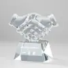 Troféu de cristal com diamantes feito sob medida para crianças para 1º de junho, personalizado para desafios de leitura, eventos esportivos, competições de treinamento e alunos exemplares