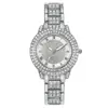 1 peça-Relógio de Pulso Feminino Quartz Casual Elegante All-Star Zircônia Fina Brilhante Relógios Mecânicos Femininos Moda Dobrável Fivela de Relógio
