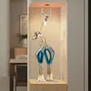 Decoraciones Modernas de Lujo Ligero de Gama Alta para Vestíbulo, Gabinete Lateral para TV de Sala de Estar, Adornos Grandes de Pie, Regalo de Inauguración
