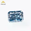Moissanita de Color Piedra Preciosa Wuzhou Corte Radiante Irregular 1-3 Quilates Pasó la Prueba del Bolígrafo Detector de Diamantes Juego en 18K