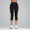 Nuevos Pantalones Deportivos Cortos, Pantalones de Yoga de Malla Empalmada Levanta Glúteos, Leggings con Bolsillo, Pantalones para Mujer