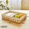 Caja de Almacenamiento de Ratán Personalizada, Cesta de Almacenamiento para Frutas y Snacks, Caja de Almacenamiento de Cosméticos de Escritorio, Caja de Almacenamiento Organizador de Llaves para la Entrada