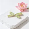 Nuevo Pasador de Pelo con Lazo de Cristal para Mujer, Pinza para Flequillo Lateral con un Toque de Lujo, Elegante Accesorio para el Cabello con Diamantes Completos