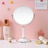 Espejo de Maquillaje de Escritorio de Alta Definición Doble Cara Estilo Europeo, Espejo de Tocador Magnificador para Uso Doméstico, Espejo de Belleza Giratorio para Habitación de Hotel Venta al por Mayor