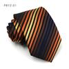 Gravata Masculina Negócios Moda Britânica Listra Diagonal Laranja 8cm de Largura Camisa Social Casual Noivo Casamento Tendência