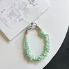 Ins Niche Rosa Cuadros Plisado Pulsera Funda de Teléfono Cadena Pulsera Pulsera Anti-Pérdida Correa de Muñeca Colgante Universal D