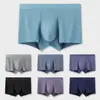 Roupa Íntima Masculina Boxer de Algodão Puro Sem Costura com Grafeno Antibacteriano Respirável Tamanho Grande Calça Jovem