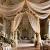 Envío Transfronterizo de un Velo Blanco Transparente Suave de Tul para Fiestas de Cumpleaños, Bodas y Decoraciones de Escenas Festivas