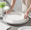 Plato creativo chino de melamina blanca vajilla de banquete de cocina privada plato de hotel restaurante plato de sopa plato de aperitivo plato personalizado