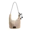 Bolso de Hombro de Punto Hueco de Gran Capacidad para Mujer 2026 Nuevo Bolso Tote Tejido de Verano Bolso Cruzado de Playa