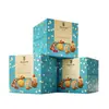 Caixas de papel dobráveis personalizadas para biscoitos e lanches, doces de nozes e produtos de Ano Novo, adequadas para exposição e armazenamento em supermercado