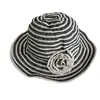Otoño y Corea del Sur Sombrero Infantil Moda de Verano Rayas Niñas Bolsa Protectora Solar Sombrero de Pescador Sombrero de Sol para Bebé