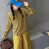 Conjunto de Verano para Niñas 2026 Nuevo Estilo Coreano Moda Camiseta a Rayas de Manga Corta y Pantalones de Pierna Ancha Conjunto Casual de Dos Piezas