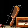 Peine Tallado de Madera de Melocotón Viejo Natural con Mango Largo, Caja de Regalo con Peine Grande, Regalo para Reunión Anual Día del Maestro, Regalo Práctico para Maestros