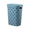 Cesto Grande de Plástico com Padrão Diamante para Roupa Suja Banheiro Balde de Lavanderia Cesto Doméstico para Roupa Suja Cesto para Armazenar Roupa Suja