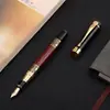 Pluma de firma con veta de madera antigua imitación caoba metal joya pluma regalo metal firma pluma logo pluma neutra