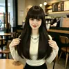 Peluca Completa Nueva de Fibra Sintética de Amazon con Cabello Largo, Liso, Ligero, Natural y Esponjoso, Venta al por Mayor del Fabricante en Stock